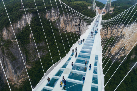 Zhangjiajie: Grand Canyon & Glass Bridge E-Ticket Options English Guide Service Only