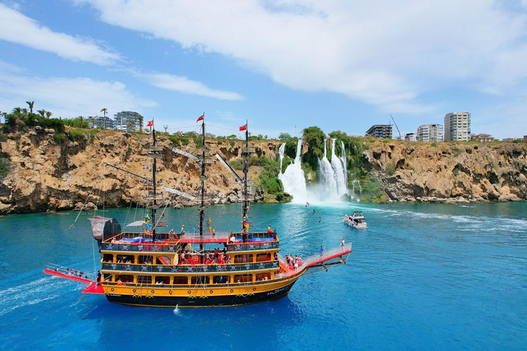 Atlantic Pirate Boat Tour to the Hidden Coves of Antalya Atlantic sunset boat tour with dinner & soft drinks