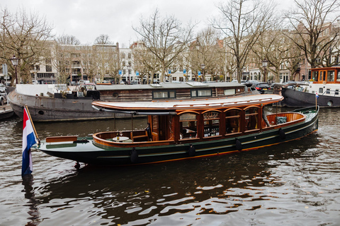 Amsterdam: Luxury Canal Cruise with Drinks and live Guide