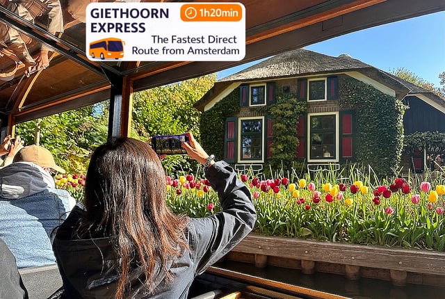 Ámsterdam: excursión de 1 día a Giethoorn, con opciones de tour en barco