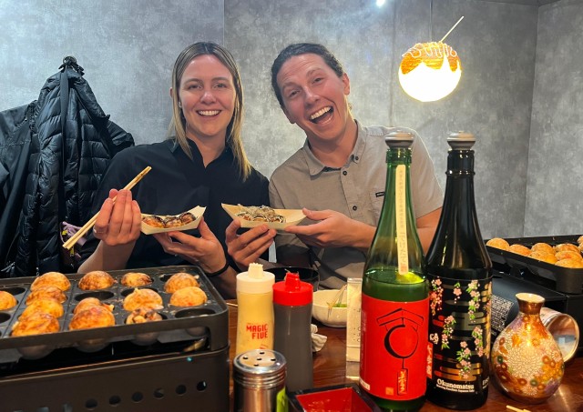 Visit Osaka Sake Tasting with Takoyaki DIY in Osaka