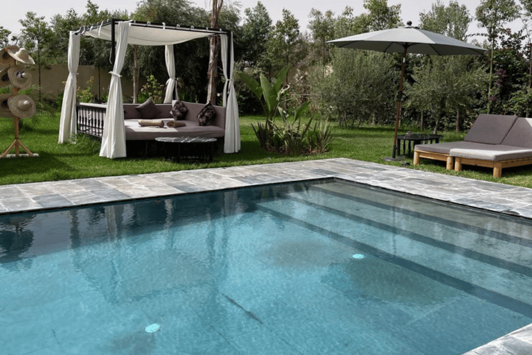 From Marrakesh: Pool Day Pass in Atlas Mountains with Lunch Refreshing Pool Escape: Enjoy Lunch and Easy Pickup