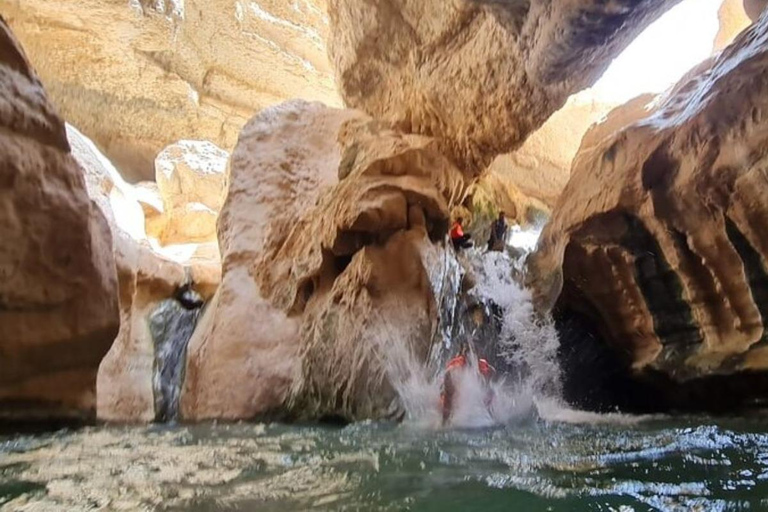 Shared Wadi Shab Trek, Swim, Cave, Beach & Sinkhole Tour