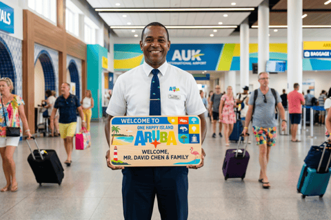 Aruba: AUA Airport Private Transfer to/from City Center Arrival: AUA Airport to hotel in Aruba city center