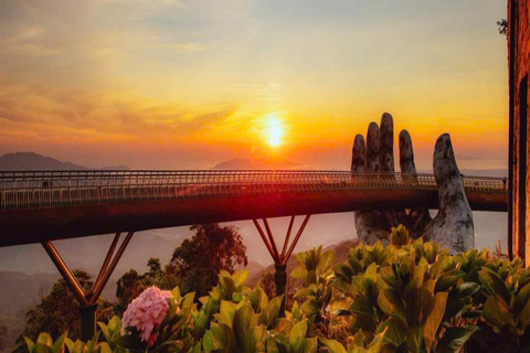CHAN MAY PORT TO GOLDEN BRIDGE - BA NA HILL BY PRIVATE CAR Private Tour with English Guide to Golden Bridge -Ba Na Hill
