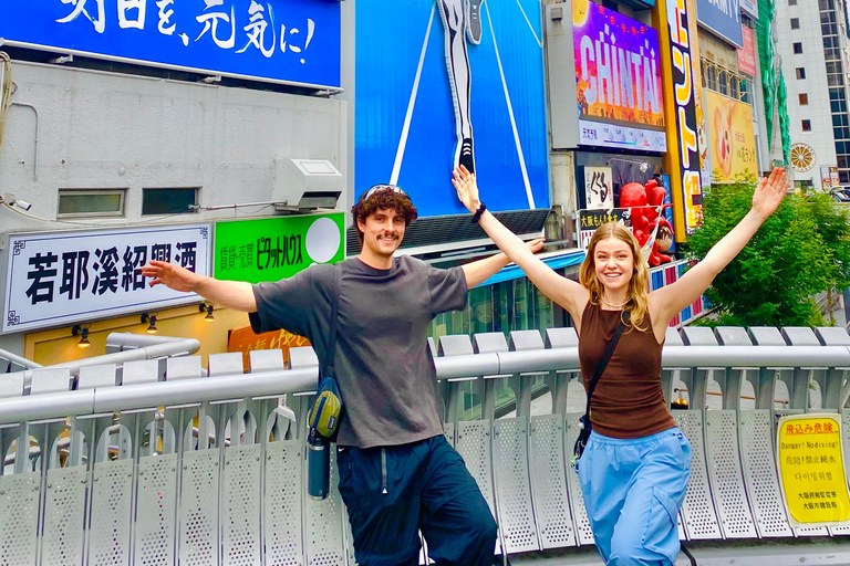 Osaka piesza wycieczka kulinarna Shinsekai Dotonbori 10 potraw 1 napój