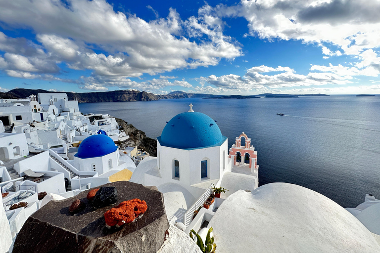 Santorini: tour in nave da crociera con trasferimento in barca