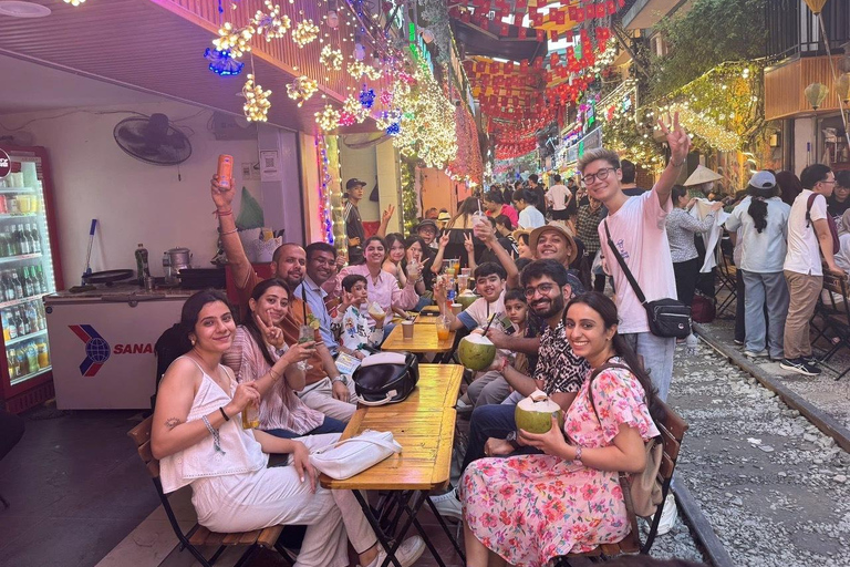 Hanoi City Tour by Vintage Jeep: Train Street & Hidden Gems Hanoi Small Group Jeep tour. Max 6-7 people/group.