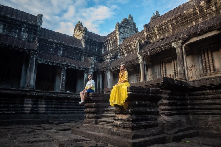 Angkor gepersonaliseerde wandelfotoshoots en geschiedenistour
