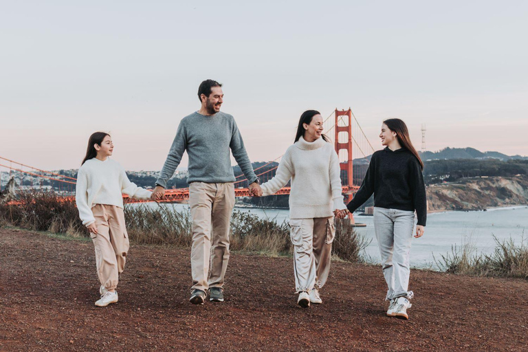 São Francisco: Sessão de fotos profissionais na Golden Gate BridgePadrão (10 fotos editadas profissionalmente)