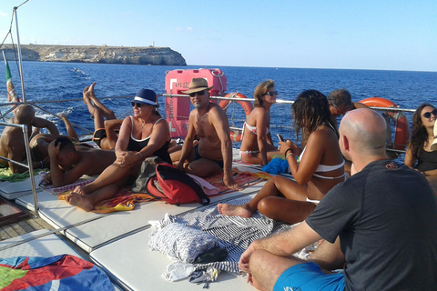 Lampedusa: Yacht excursion, swimming stops and typical lunch