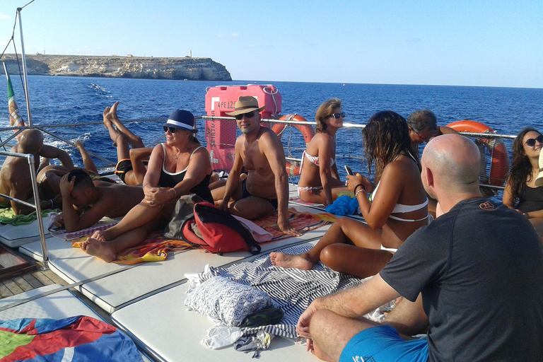 Lampedusa: Yacht excursion, swimming stops and typical lunch