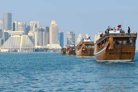 Doha City Tour en Dhow-boottocht voor cruisepassagiersDoha City Tour en Dhow Cruise Ride voor cruisepassagiers