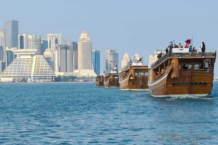 Doha City Tour en Dhow-boottocht voor cruisepassagiersDoha City Tour en Dhow Cruise Ride voor cruisepassagiers