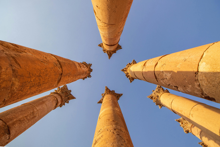 Storia romana, greca e islamica - Pranzo e carrello con cavo inclusiGiordania: Tour della Giornata della Storia Romana con Teleferik Ride ad Ajloun