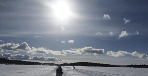 From Saariselkä: Ice Fishing Tour with Open Fire Cooking