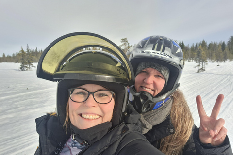 Levi: Photo Snowmobile Tour & Campfire Break