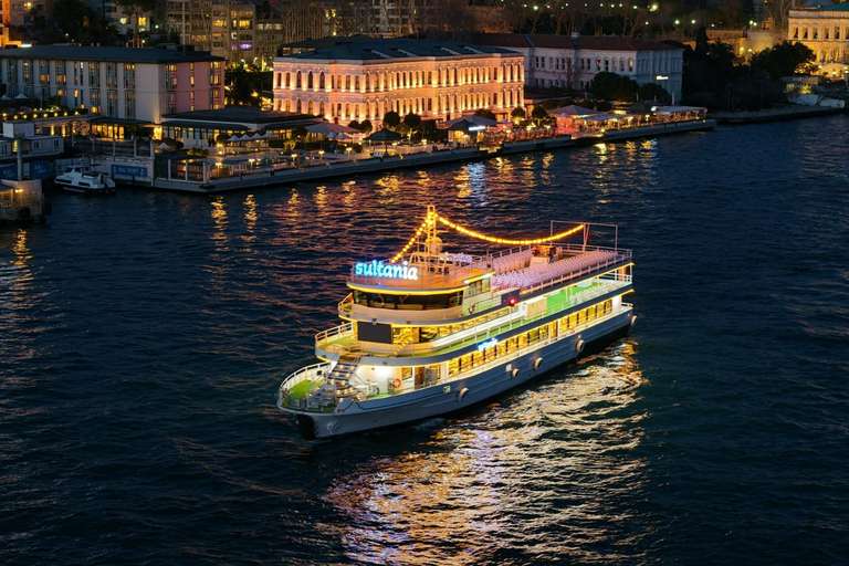 Istanbul Bosphorus Dinner Cruise with Live Shows & Transfer Transfer & Soft Drinks Included Package