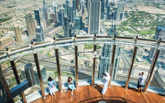 Burj Khalifa: 124th & 125th Top Level Entrance & Cafe Access