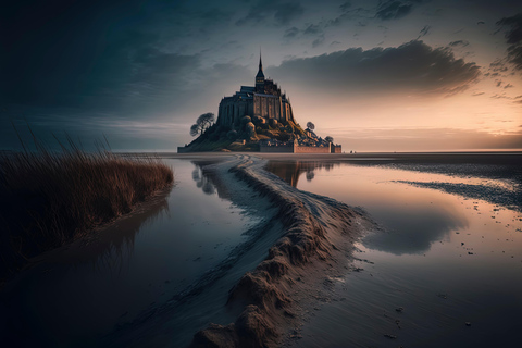 Mont Saint-Michel - Excursion d&#039;une journée en van de luxe 7 personnes au départ de Paris