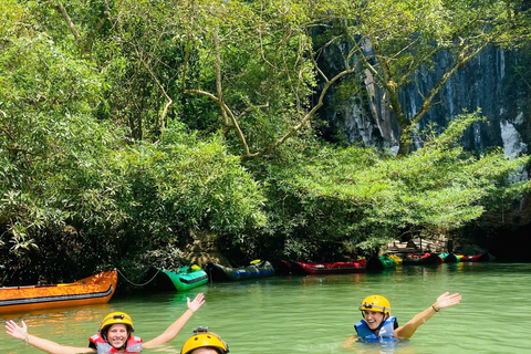 Phong Nha: Zipline Dark Cave & Paradise Cave Exploration Option 4: Full Adventure Experience - Drop-off in Hue