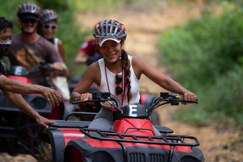 Phuket: Tour in ATV del punto panoramico del Big Buddha e avventura in ziplineZipline 18 stazioni