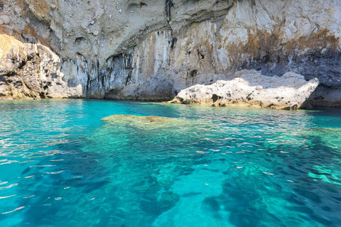 Paleokastritsa: Kasteli, Blue Caves, & Limni Beach Boat Trip