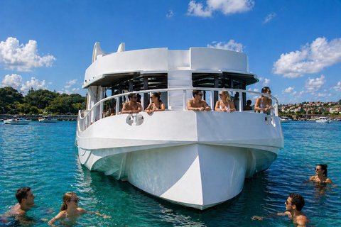 Paphos: Glass-Bottom Boat Cruise with fun slide