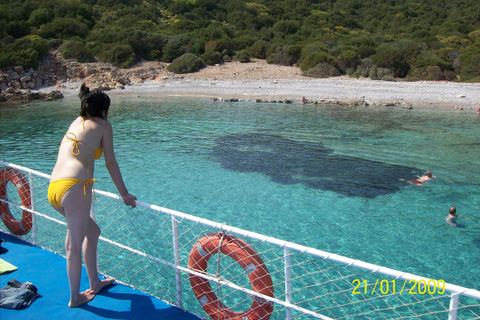 Visite de la baie de l&#039;aquarium de Bodrum avec déjeuner et arrêts baignade