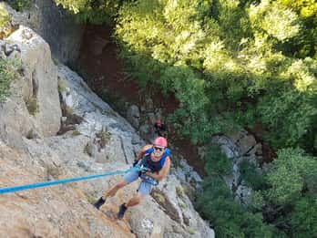 Iglesias: Abseiling in the Gutturu Xeu Canyon