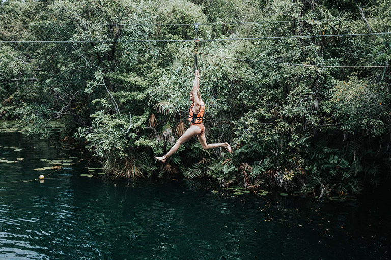 Da Riviera Maya: Ruínas de Tulum, Cenotes e Aventura na SelvaTulum: passeio combinado pelas ruínas de Tulum e Jungle Adventure Park