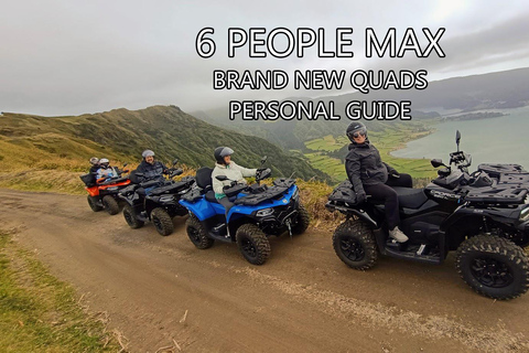 Sete Cidades : Visite d'une demi-journée en quad (ATV)1 personne à 1 quadruple