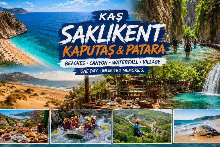 Kas: Kaputas Beach Saklikent Canyon & Patara Coast Discovery