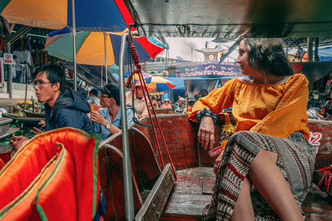 Desde Bangkok: Excursión de un día al Ferrocarril de Maeklong y al Mercado FlotanteBangkok: Ferrocarril y Mercado Flotante de Maeklong - Visita en grupo