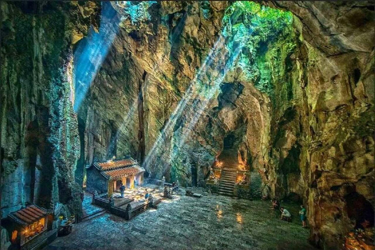 Montanha de mármore - Lady Budha -Danang - Cruzeiro noturno pelo rio HanTour em pequenos grupos saindo de Da Nang