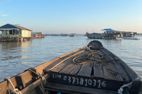 Flytande marknad, blomsterby Autentisk Mekong Delta-resa