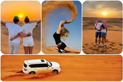 Safari nel deserto di Doha, sand boarding, giro in cammello e mare aperto