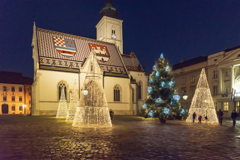 Von Ljubljana: Geführte Tour zum Weihnachtsmarkt in ZagrebVon Ljubljana: Geführte Tour über den Weihnachtsmarkt in Zagreb