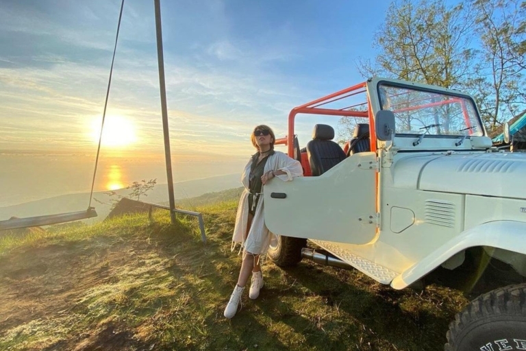 Bali:Amanecer en el Monte Batur en 4x4 y aguas termales-Todo incluidoTour privado en jeep con traslados y sin visita a las termas
