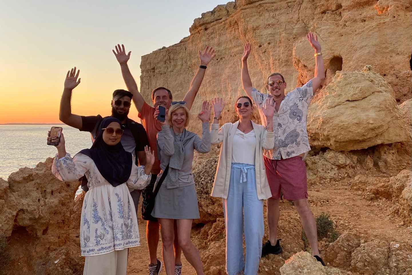 From Faro: Benagil Cave and Seven Hanging Valleys Trail Tour