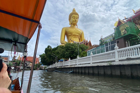 Bangkok: Private Tour to Giant Buddha & Longtail Boat