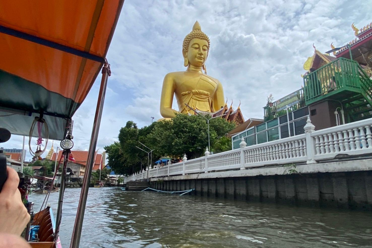 Bangkok: Private Tour to Giant Buddha & Longtail Boat