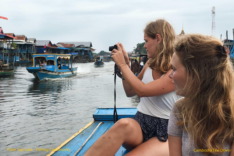 Siem Reap: Transfer lotniskowy i wycieczka po wiosce Kampong PhlukZ hotelu na lotnisko Siem Reap z Kampong Phluk Village