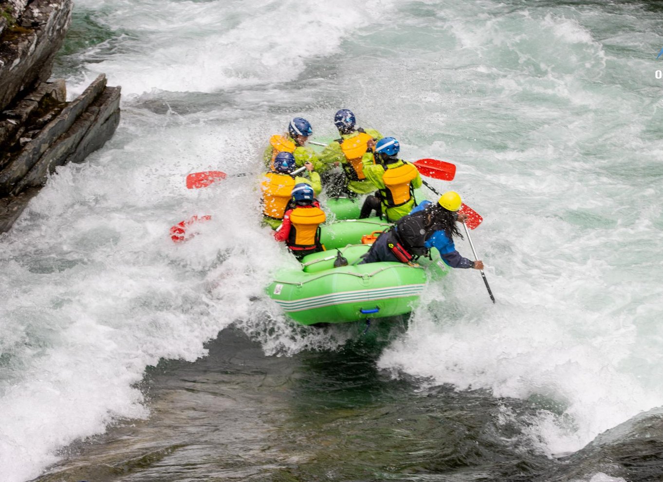 Voss: Spændende guidet whitewater-raftingtur