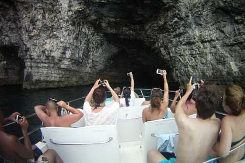 From St. Julian's: Comino and Blue Lagoon Trip by Speedboat Departure at 6:30 PM