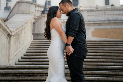 Rome: Private Editorial Shoot at Trevi Fountain or Colosseum Early Morning Trevi Fountain: 30-Minute Private Shoot