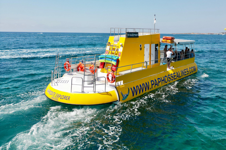 Pafos: Crucero a nado de 2 horas con observación de tortugas y bebidas