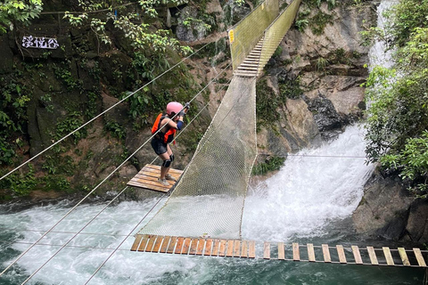 From Guangzhou: Canyoning Tour & Guanyin Mountain Temple