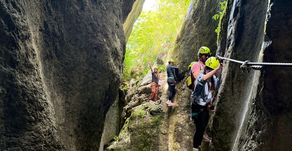 Rio Sallagoni: Guided Via Ferrata Through a Deep Gorge
