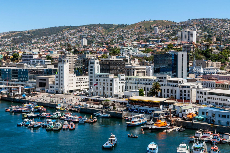 Chili : excursion d&#039;une journée à Viña del Mar et Valparaíso au départ de SantiagoVisite privée en chinois